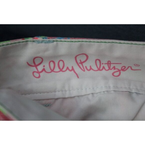 Lilly Pulitzer Size 2 The Chipper Shorts 10” Floral Pockets 100% Cotton - Picture 3 of 6
